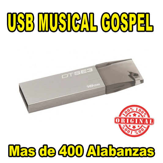 OFERTA MEMORIA MUSICAL USB - GOSPEL MUSICA CRISTIANA