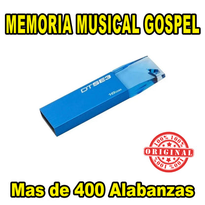 OFERTA MEMORIA MUSICAL USB - GOSPEL MUSICA CRISTIANA