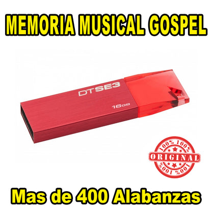 OFERTA MEMORIA MUSICAL USB - GOSPEL MUSICA CRISTIANA