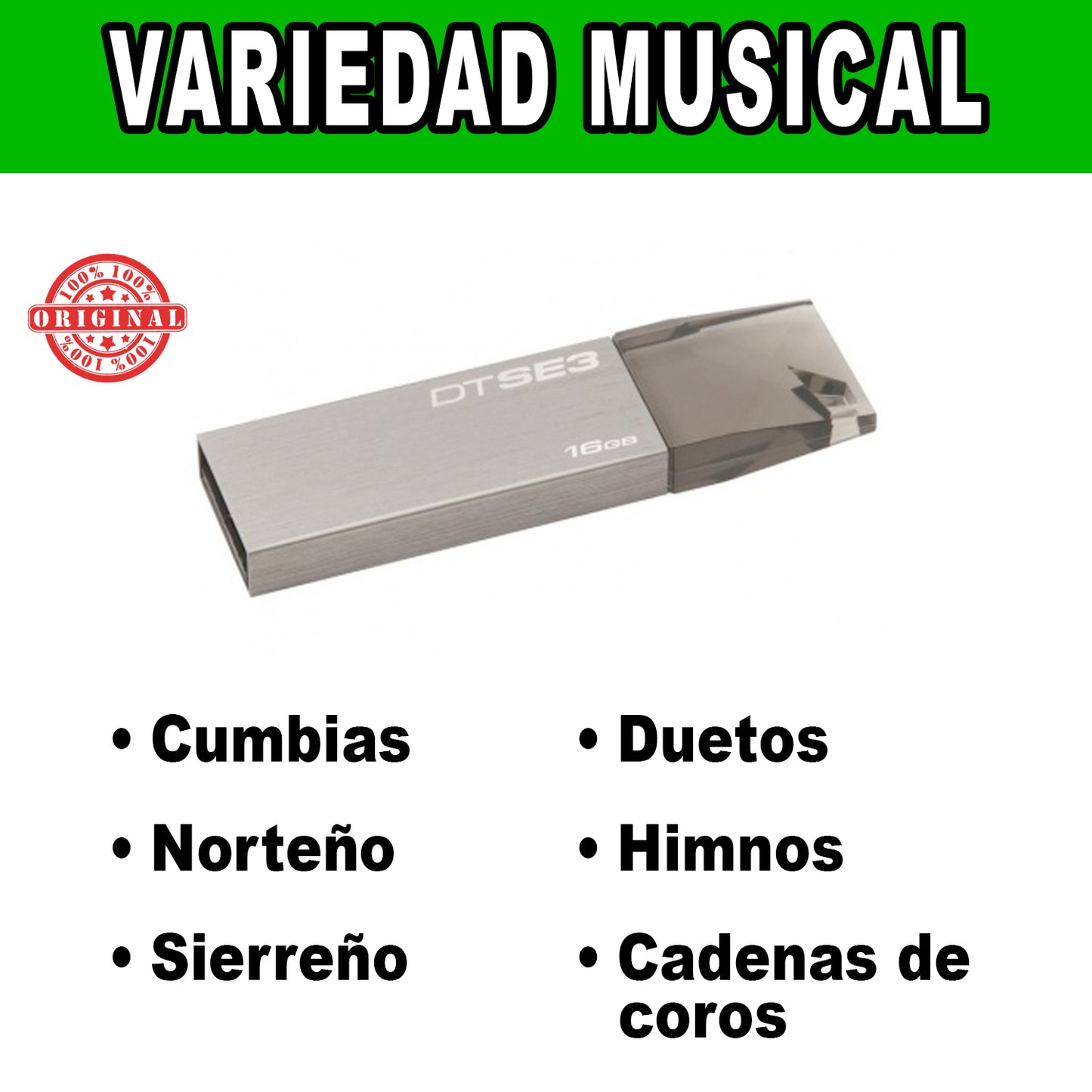 OFERTA MEMORIA MUSICAL USB - GOSPEL MUSICA CRISTIANA
