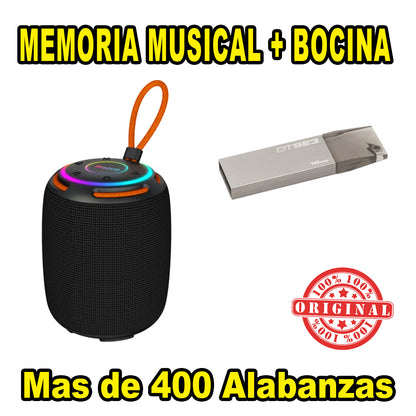 OFERTA BOCINA Y MEMORIA MUSICAL USB - GOSPEL MUSICA CRISTIANA
