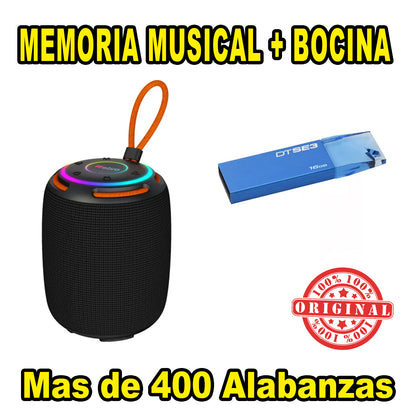 OFERTA BOCINA Y MEMORIA MUSICAL USB - GOSPEL MUSICA CRISTIANA