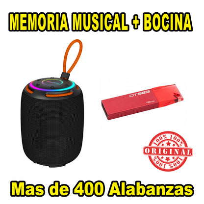 OFERTA BOCINA Y MEMORIA MUSICAL USB - GOSPEL MUSICA CRISTIANA
